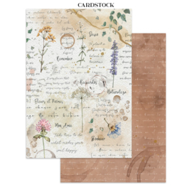 Flowers and Poems - Junk Journal Stickers, Backgrounds, Cut-Outs