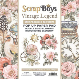 Scrap Boys - Vintage Legend - POP UP Paper Pad