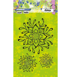 Mixed Media 214 Flowers - Clearstamp
