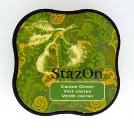 StazOn Inktkussen Midi Cactus Green