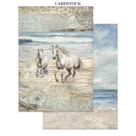 Silent Sea - Junk Journal Stickers, Backgrounds, Cut-Outs