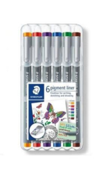 Staedtler Pigment Liner Fineliner  0,5 mm - Box 6 pcs