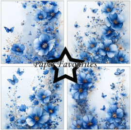 Paper Favourites - Blue Flowers