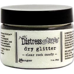 Distress Dry Glitter Clear Rock Candy