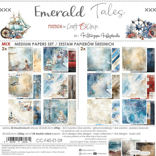 Emerald Tales 8x8 Inch Medium Papers Set