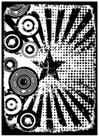 Retro Carnival - Components Cling Mount Collage Stamp