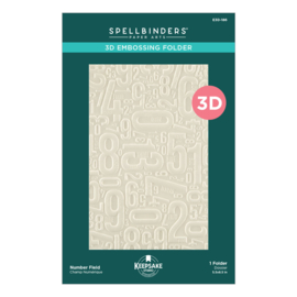 3D Embossing Folder Number Field