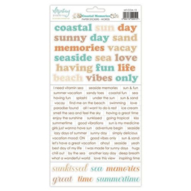 Coastal Memories - Paper Stickers Words