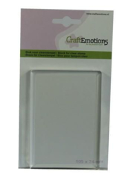 Acrylic Clear Stamp Block - 105x74mm - 8mm