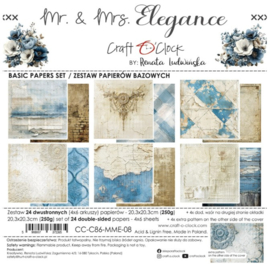 Mr. & Mrs. Elegance 8x8 Inch Basic Papers Set