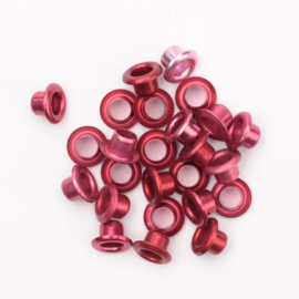 Metallic Red - Eyelets 25 pcs