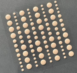Adhesive Enamel Dots - Nougat