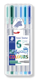 Staedtler TriPlus Fineliner Ocean - Box