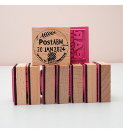 Wooden Stamp Set Rubber stamps Signature Collection nr.595
