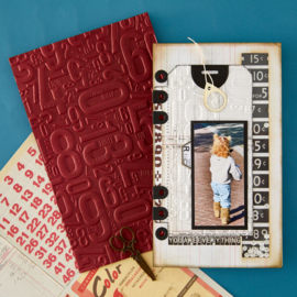 3D Embossing Folder Number Field