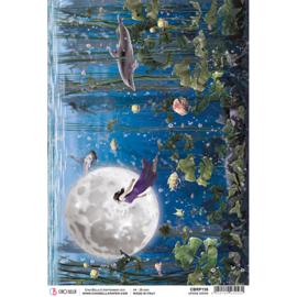 Moon & Me - Upside Down - Rijstpapier