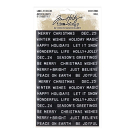 Tim Holtz Christmas - Label Stickers