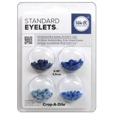 4x Blue - Eyelets 60 pcs