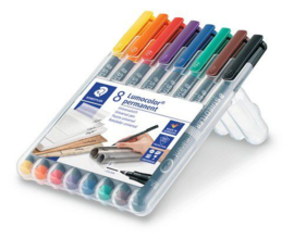 Staedtler Lumocolor F Permanent - Box 8 pcs