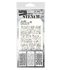 Tim Holtz Layering Mini Stencil - Set #6
