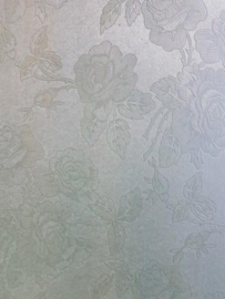 Embossed Karton - Duck Egg Toile