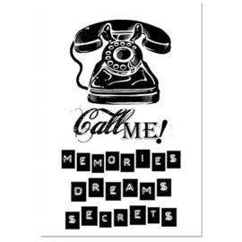 Call Me - Clingstamp 7x11 cm