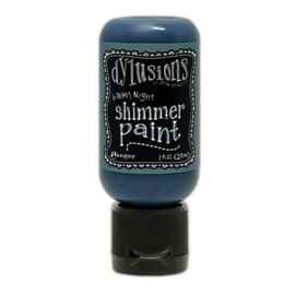 Balmy Night - Dylusions Shimmer Paint Flip Cap Bottle