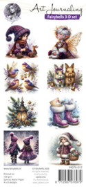Fairybells 3-D setje nr 17 - Kerst paars 2