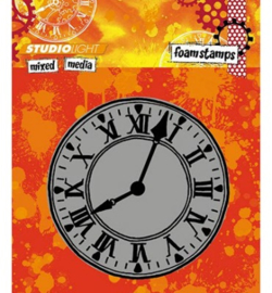 Mixed Media nr 08 Clock - Foamstamp