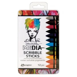 Media Scribble Sticks #2 assorted - 12 pcs