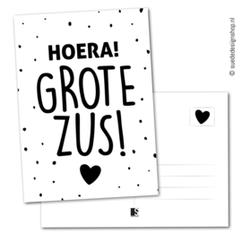 Kaart | Hoera grote zus!