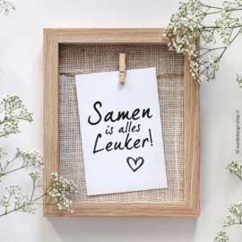 Kaart | Samen is alles leuker!