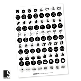 Stickers | Zomervakantie | 88 stuks