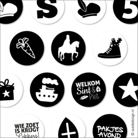 Sticker | Sinterklaas Assorti | 24 stuks