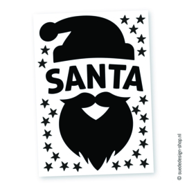 Raamsticker 'Santa'