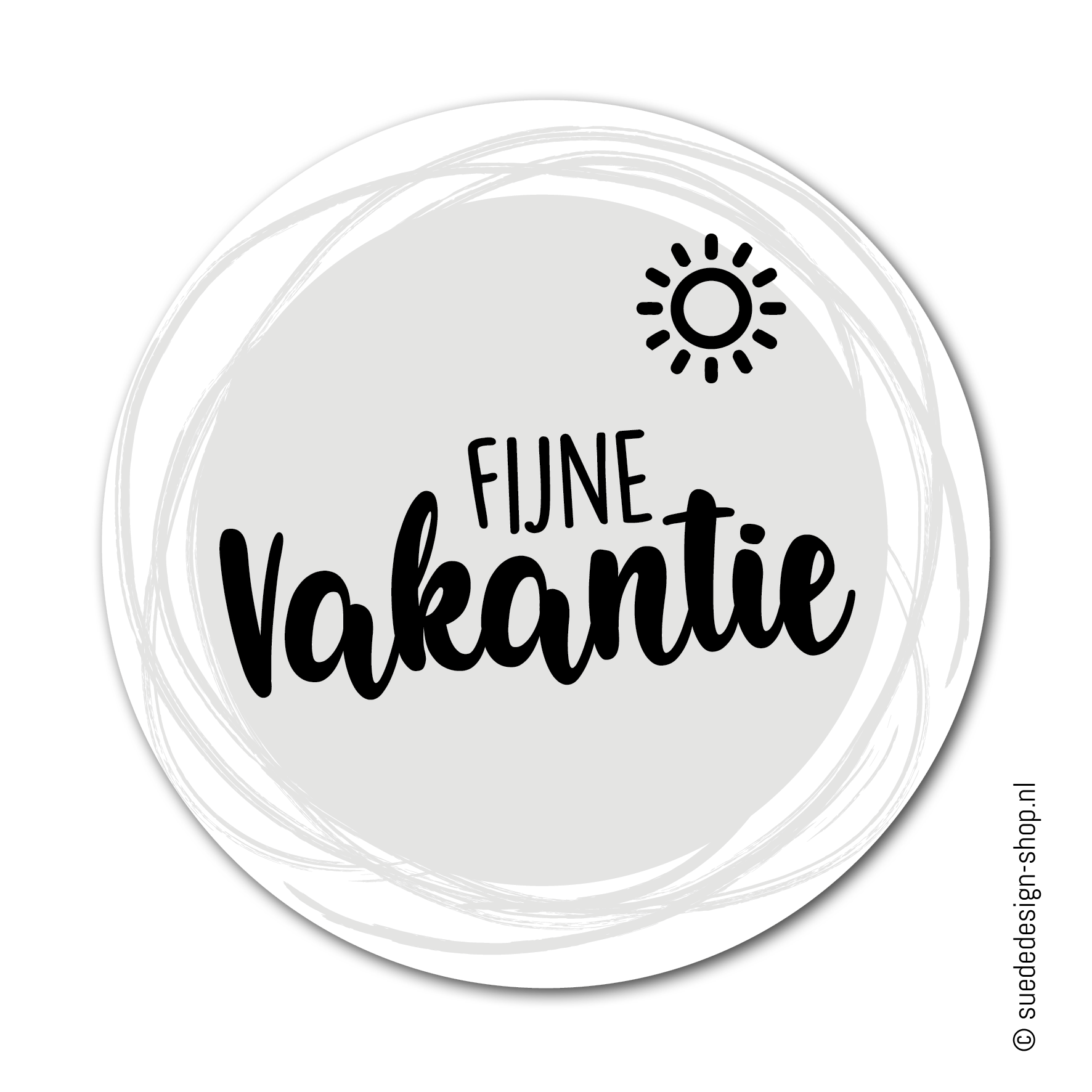 Sticker | Fijne vakantie | 2 stuks