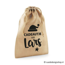 Cadeauzakje | Met naam | Jute