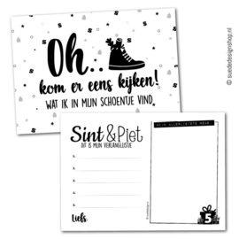 Sinterklaas aftelposter  | Welkom Sint & Piet