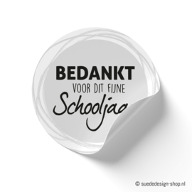 Stickers | Bedankt voor het fijne schooljaar | 2 stuks