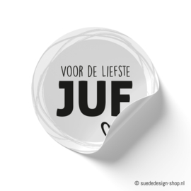 Sticker | Voor de Liefste Juf | 2 stuks