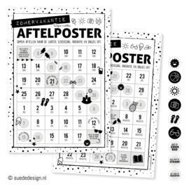 Aftelposter | Zomervakantie 2024 | PRINTABLE!