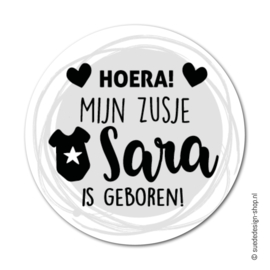 Traktatiestickers | Zusje