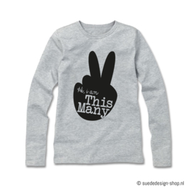 Verjaardagshirt | Hi, I'm this many 2