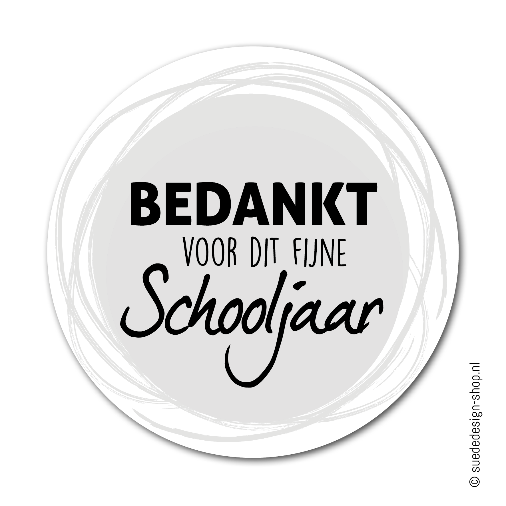 Stickers | Bedankt voor het fijne schooljaar | 2 stuks