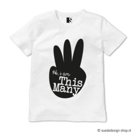 Verjaardagshirt | Hi, I'm this many 3