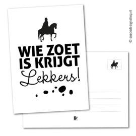 Kaart | Wie zoet is krijgt lekkers!