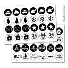 Stickers | December | 48 stuks