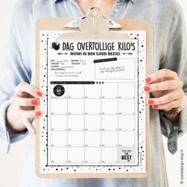 Aftelposter | Dag overtollige kilo's!