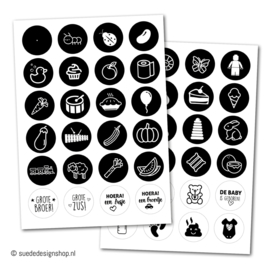 Stickers | 40 weken | 48 stuks