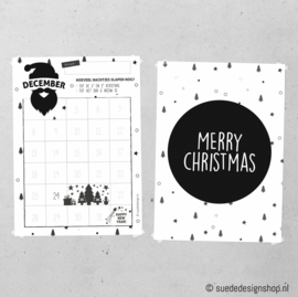 December aftelposter | Kerst en Oud&Nieuw
